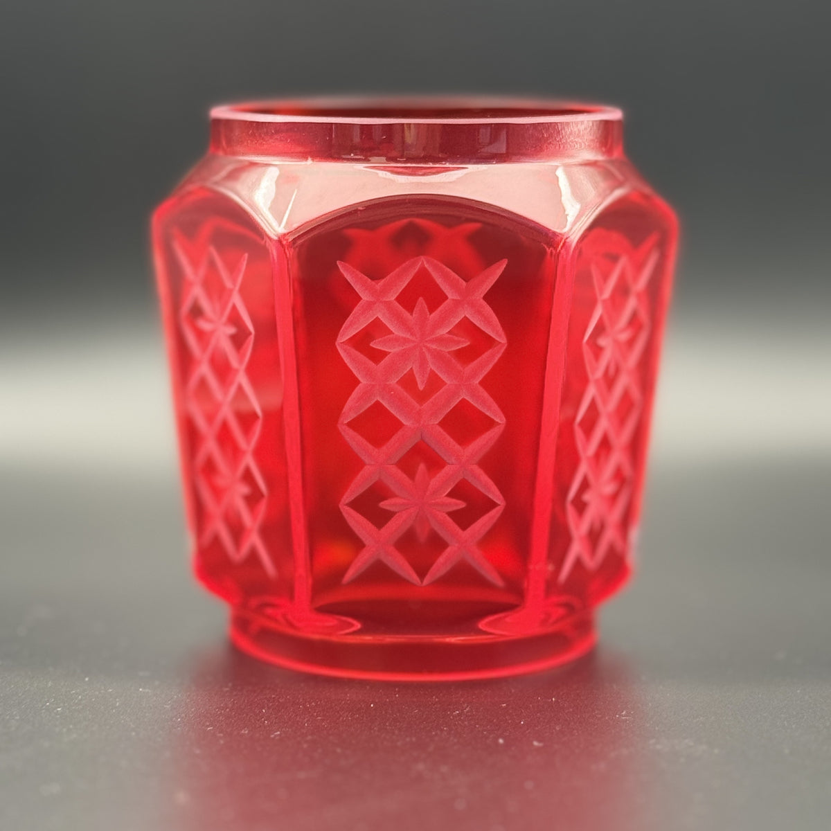KIRIKO Globe -EDO- 星矢来 6面彫り – 銘灯-MEITOU-