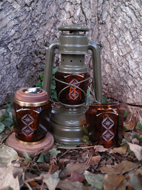 KIRIKO Globe -EDO- 七宝 3面彫り