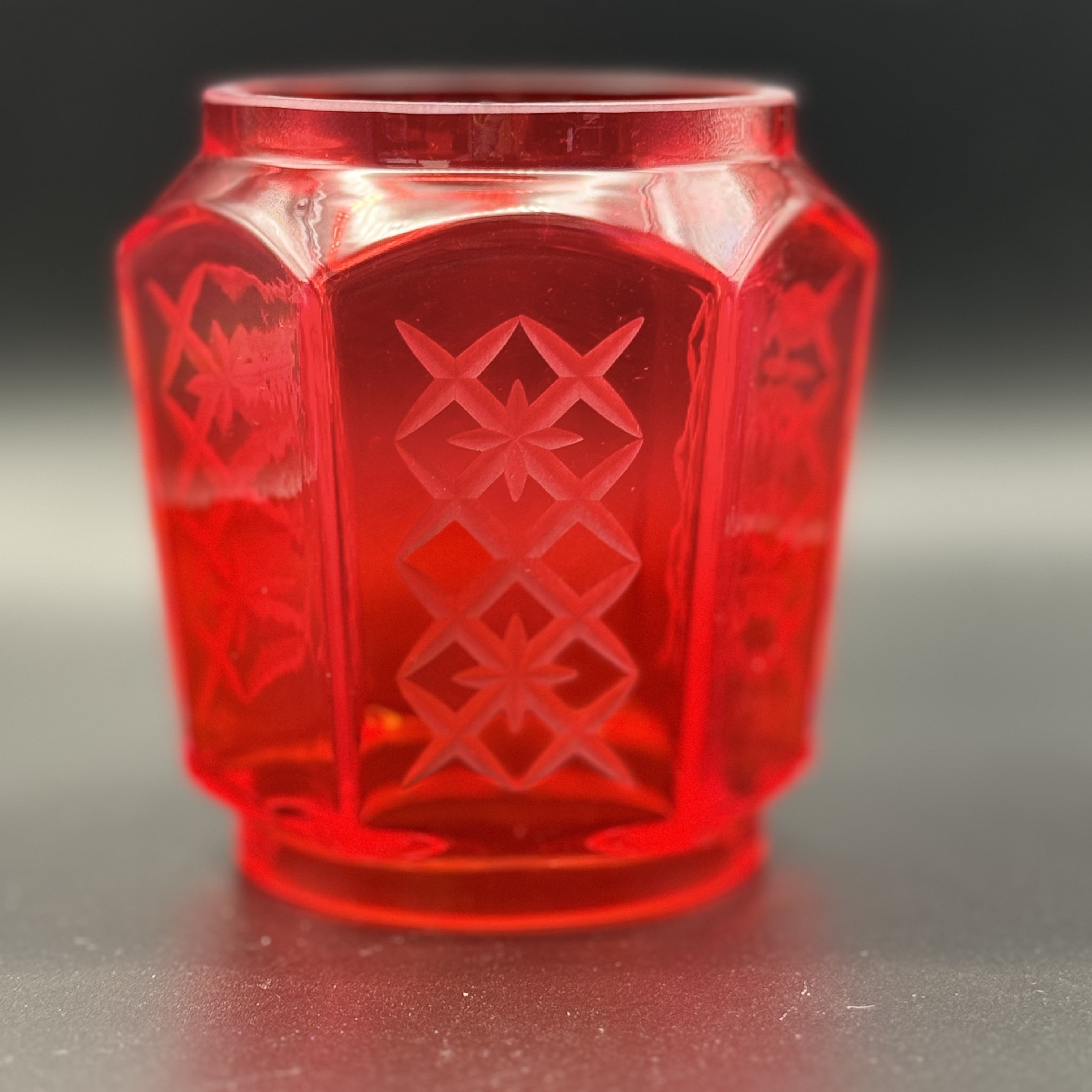 KIRIKO Globe -EDO- 星矢来 3面彫り – 銘灯-MEITOU-